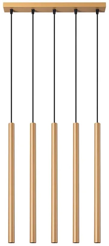 Złota lampa wisząca sople nad wyspę - A381 E9-R60