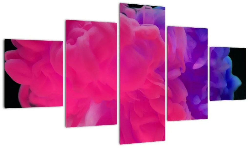 Obraz kolorowego dymu (125x70 cm)