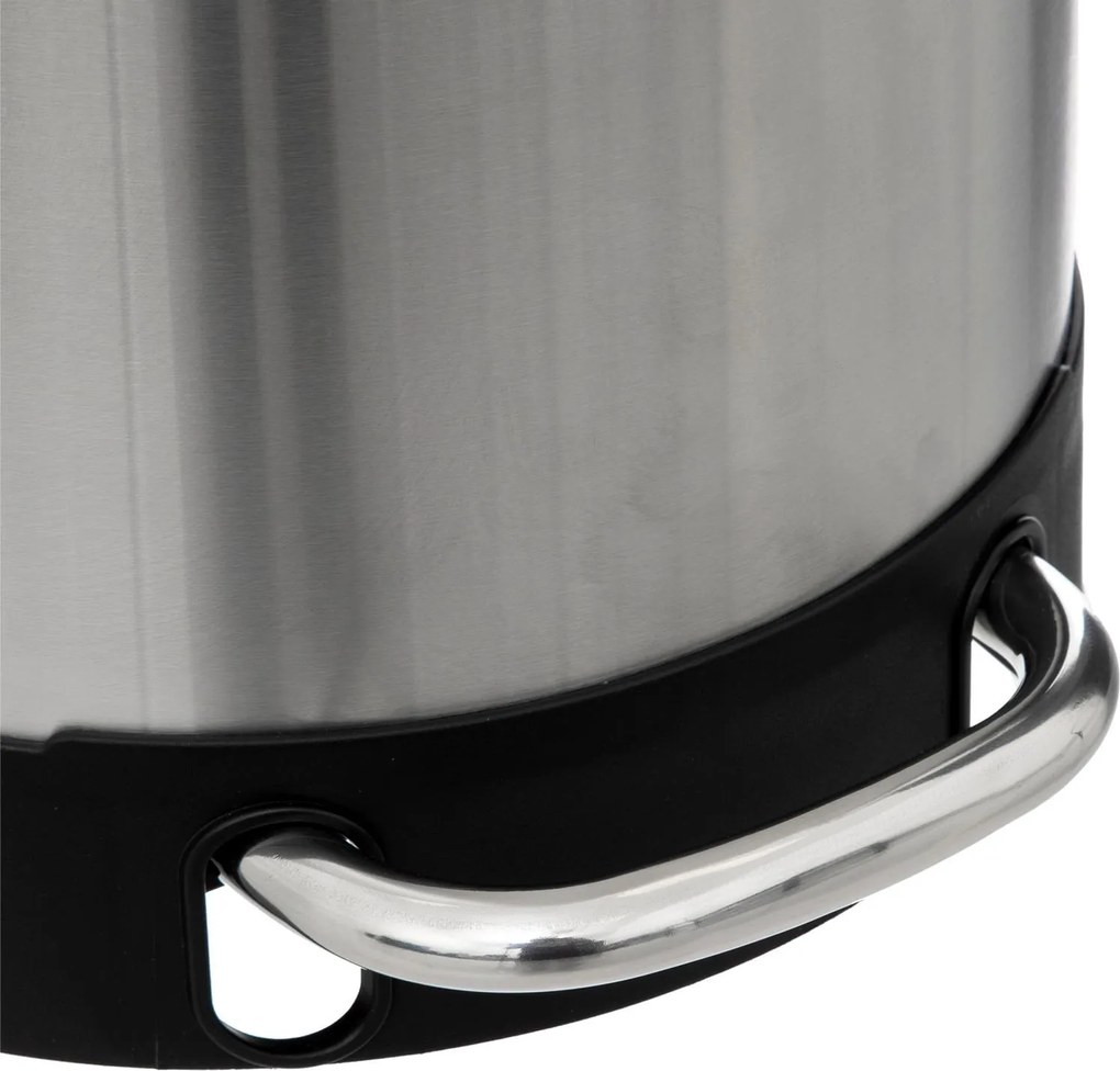 Wąski kosz na śmieci Ariane, ze stali nierdzewnej, z pedałem, 30 l