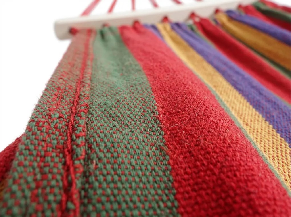 Kolorowy hamak z poduszką HAMAK dla 2 osób 190x150 cm