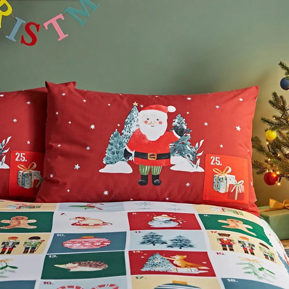 Pościel dwuosobowa 200x200 cm Advent Calendar – Catherine Lansfield