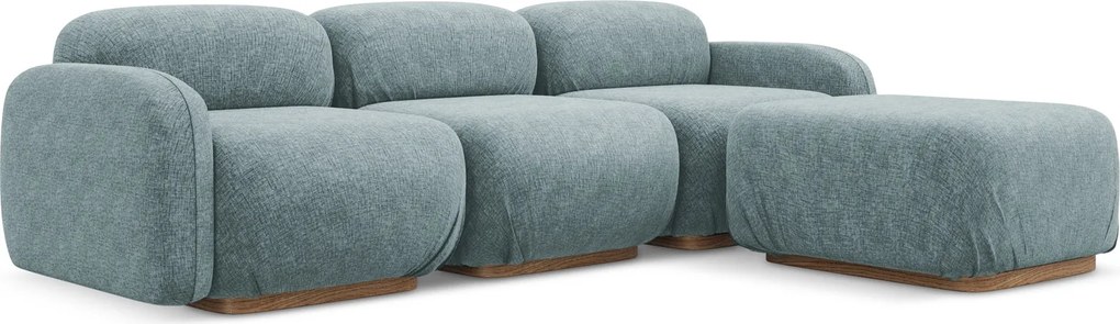Modułowa sofa narożna Ailani, tkanina szenilowa