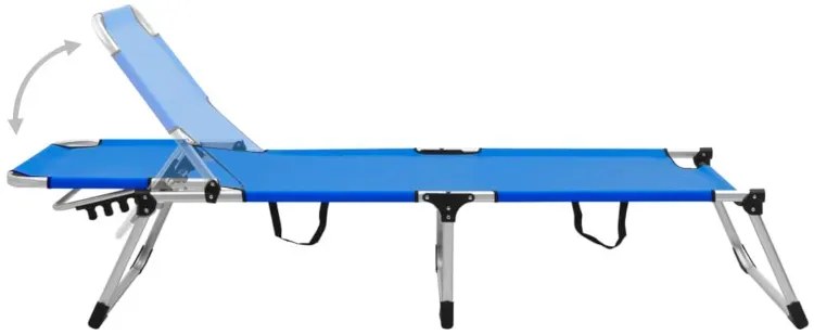 Niebieski leżak ogrodowy M5-W53