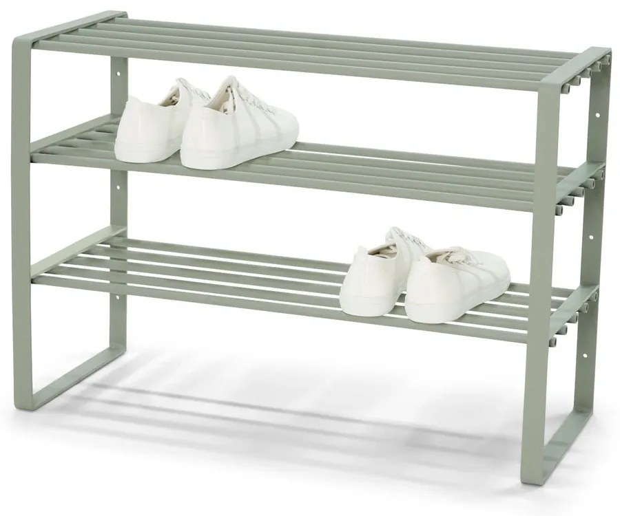 Zielonoszary metalowy regał na buty Rex – Spinder Design