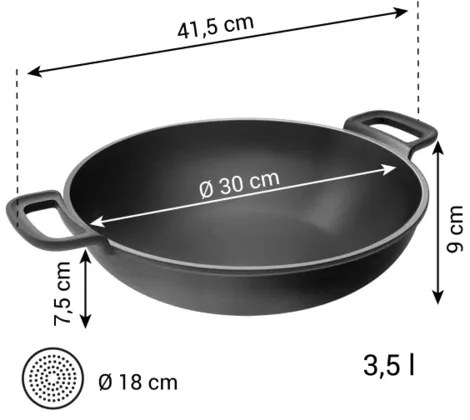 Tescoma Wok MASSIVE ¤ 30 cm