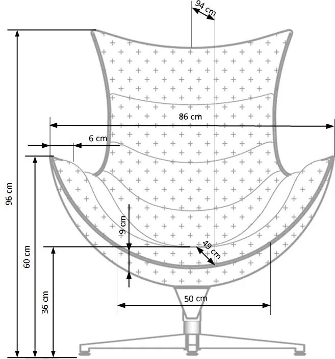 Brązowy fotel wypoczynkowy ze skóry Luxor