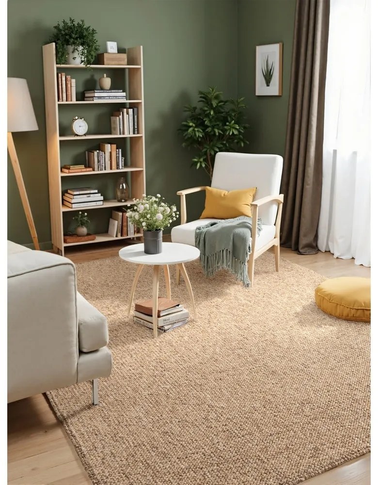 Jasnobrązowy dywan odpowiedni do prania 200x290 cm Rocco Caramel – Elle Decoration