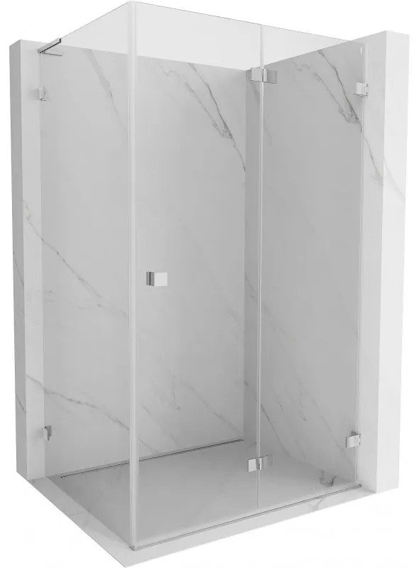 Mexen Lunar-F L kabina prysznicowa składana prawa 95 x 90 cm, transparent, chrom - 836L-095-090-01-00-P