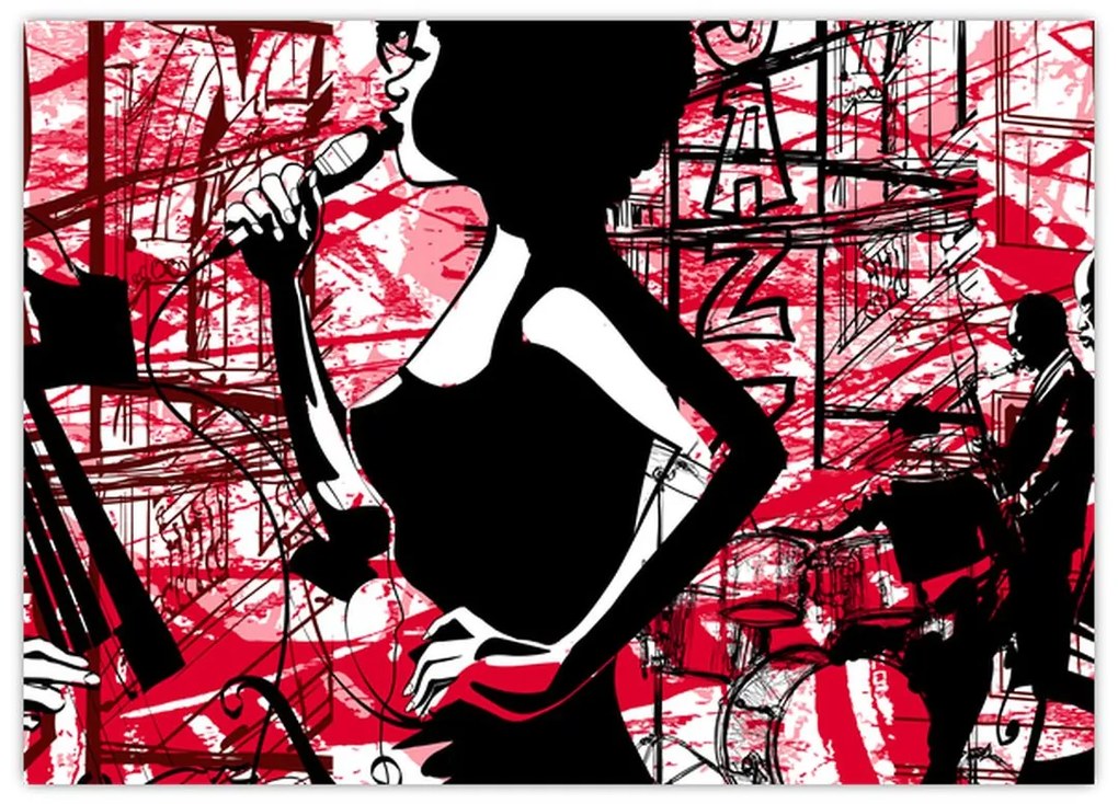 Obraz na szkle - Jazz (70x50 cm)