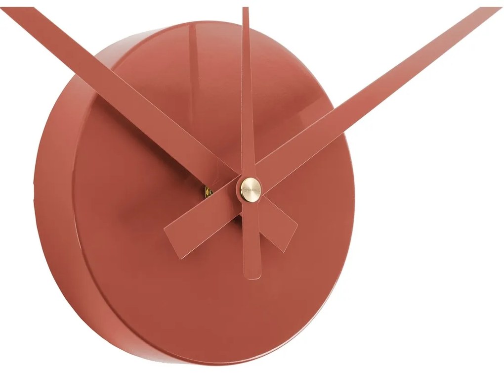 Karlsson 6001RD design zegar samoprzylepny czerwony, średnica 40 cm