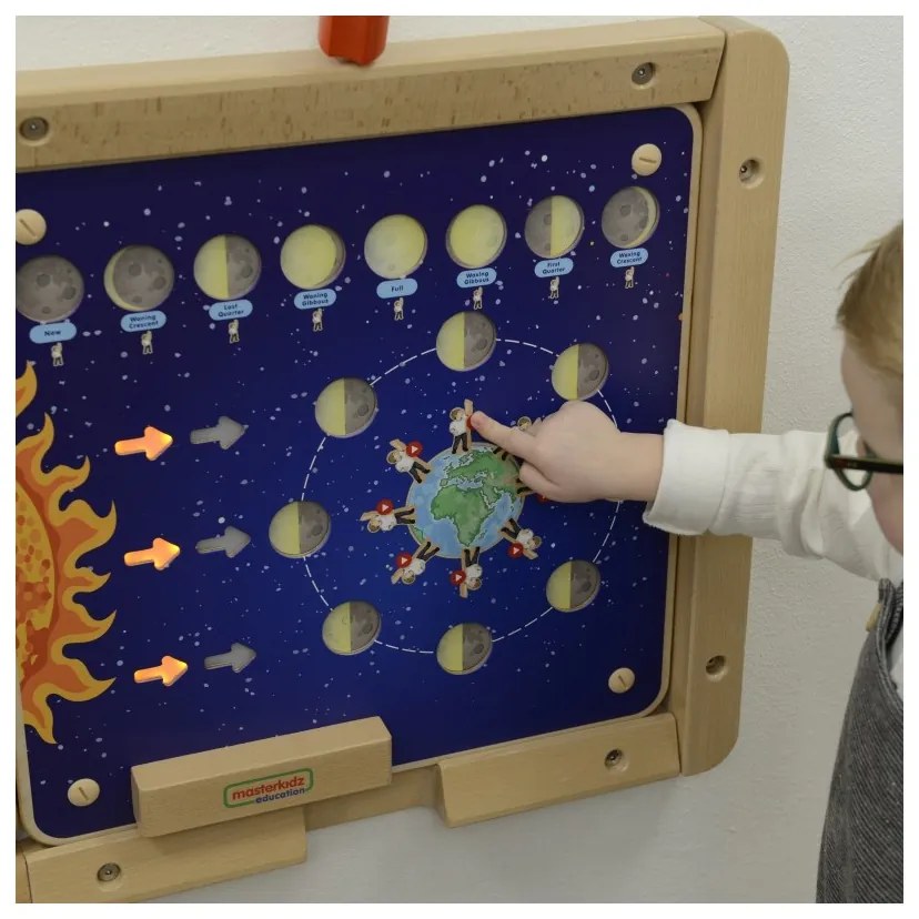 Masterkidz tablica edukacyjna fazy księżyca montessori