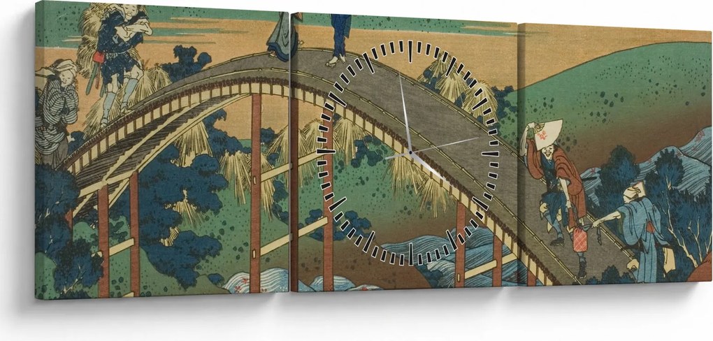 Obraz - Katsushika Hokusai, Ariwara no Narihirafrom the series One Hundred, Poems Explained by the Nurse (Hyakunin isshu uba ga etoki), reprodukcje (z (90x30 cm)