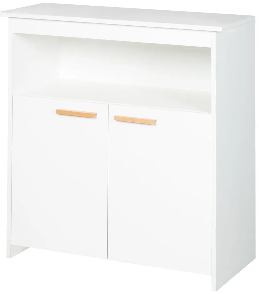 Biała komoda dziecięca z przewijakiem 88x98x75 cm Anton – Roba
