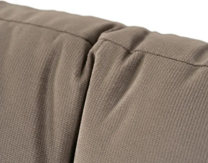 Sofa z Funkcją Spania SEUL Rozkładana Dwuosobowa Welurowa Beżowa Glamour