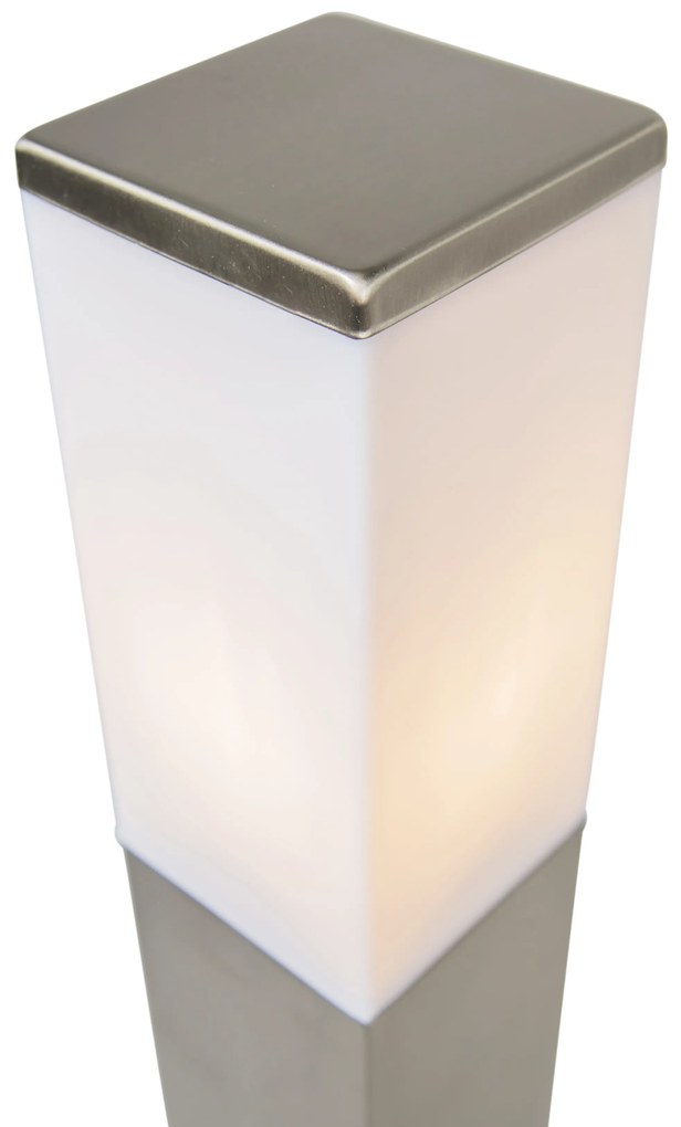 Zewnetrzna Nowoczesna lampa ścienna zewnętrzna stalowa 80 cm IP44 - Malios Nowoczesny Oswietlenie zewnetrzne