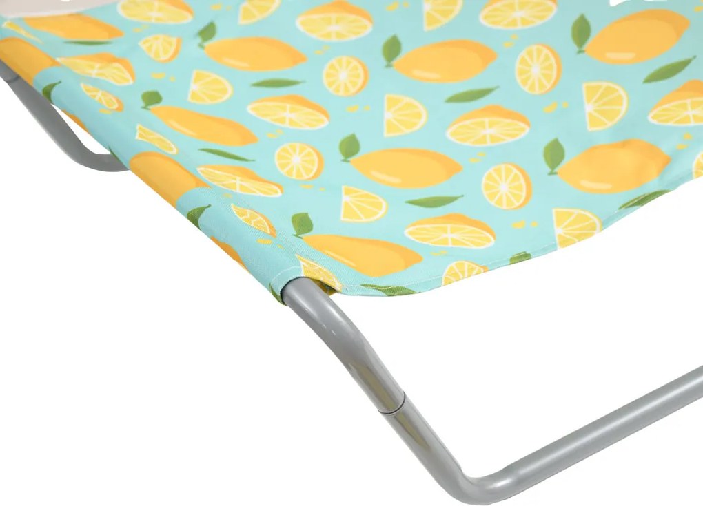Składany leżak plażowy SAND LEMON, kolorowy