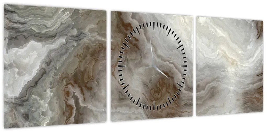 Obraz  - Onyks (z zegarem) (90x30 cm)