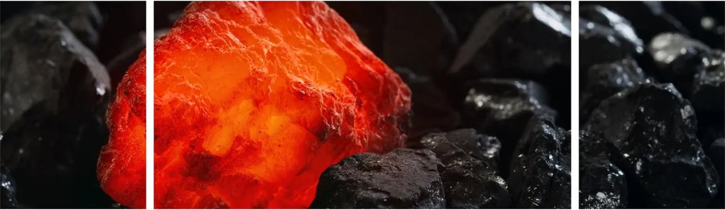 Obraz - świecący minerał (170x50 cm)