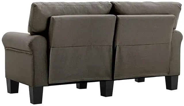 Luksusowa dwuosobowa sofa taupe - Alaia 2X