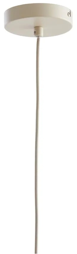 Beżowa lampa wisząca z tekstylnym kloszem ø 29 cm Elati – Light &amp; Living