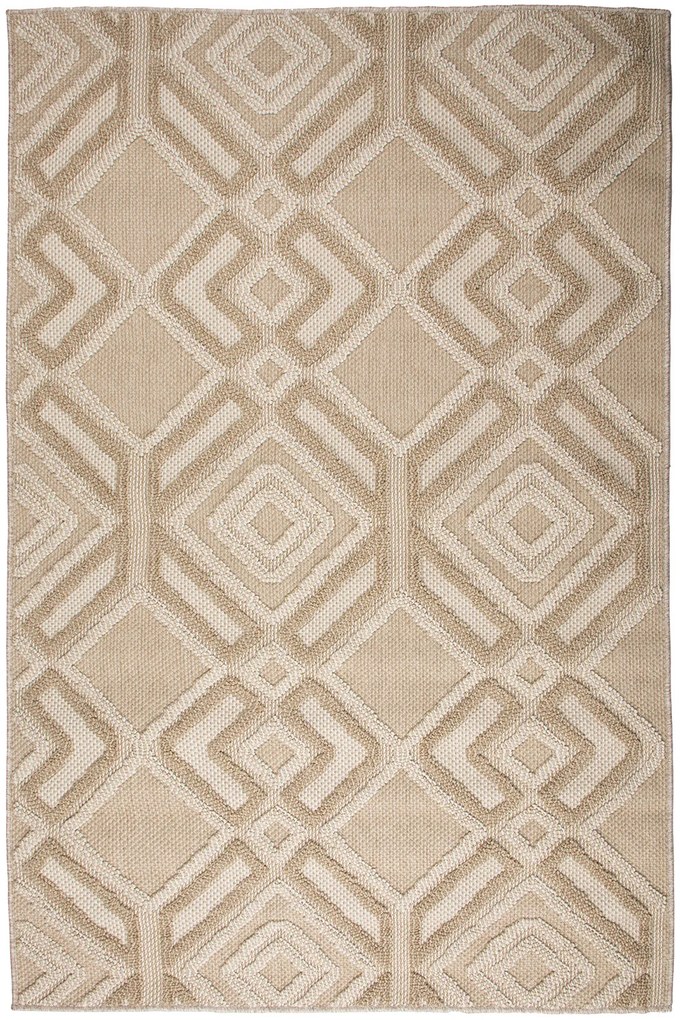 Dywan Panorama Beżowy Zewnętrzny 200x290 Prostokąt