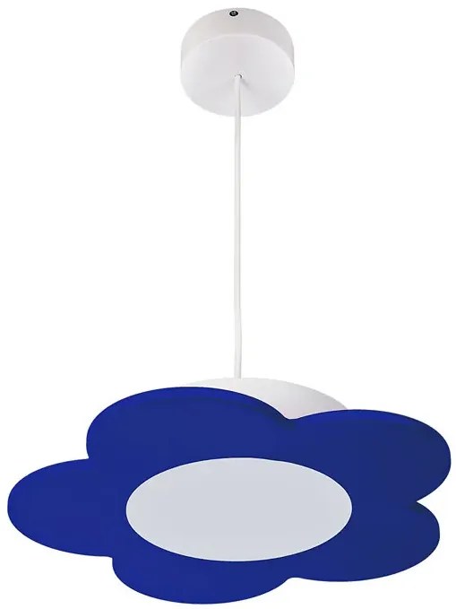 Niebieska lampa wisząca dziecięca kwiatek - S200 R7-G62