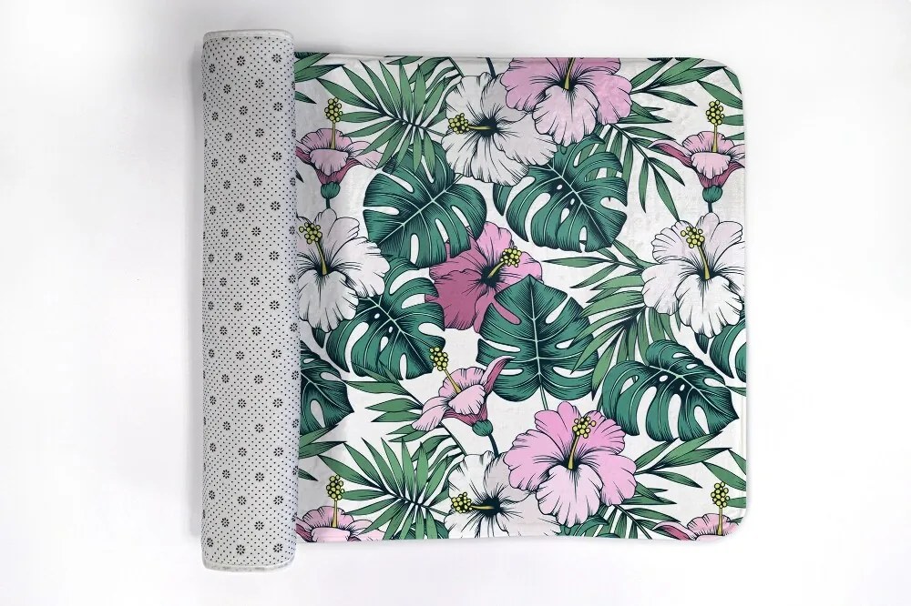 Dywanik do łazienki Dywanik do łazienki Liście monstery