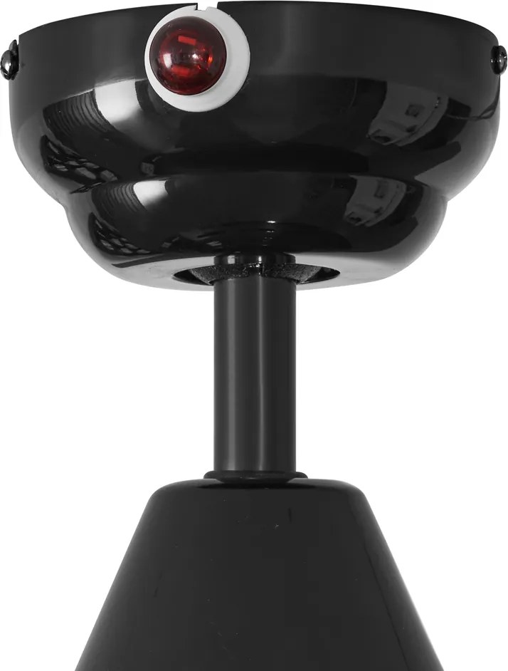 Czarny wentylator sufitowy 132 cm z LED i pilotem - Cool Anello