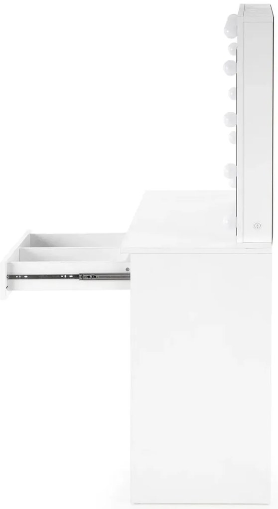 Biurko białe z toaletką z lustrem P8-C39