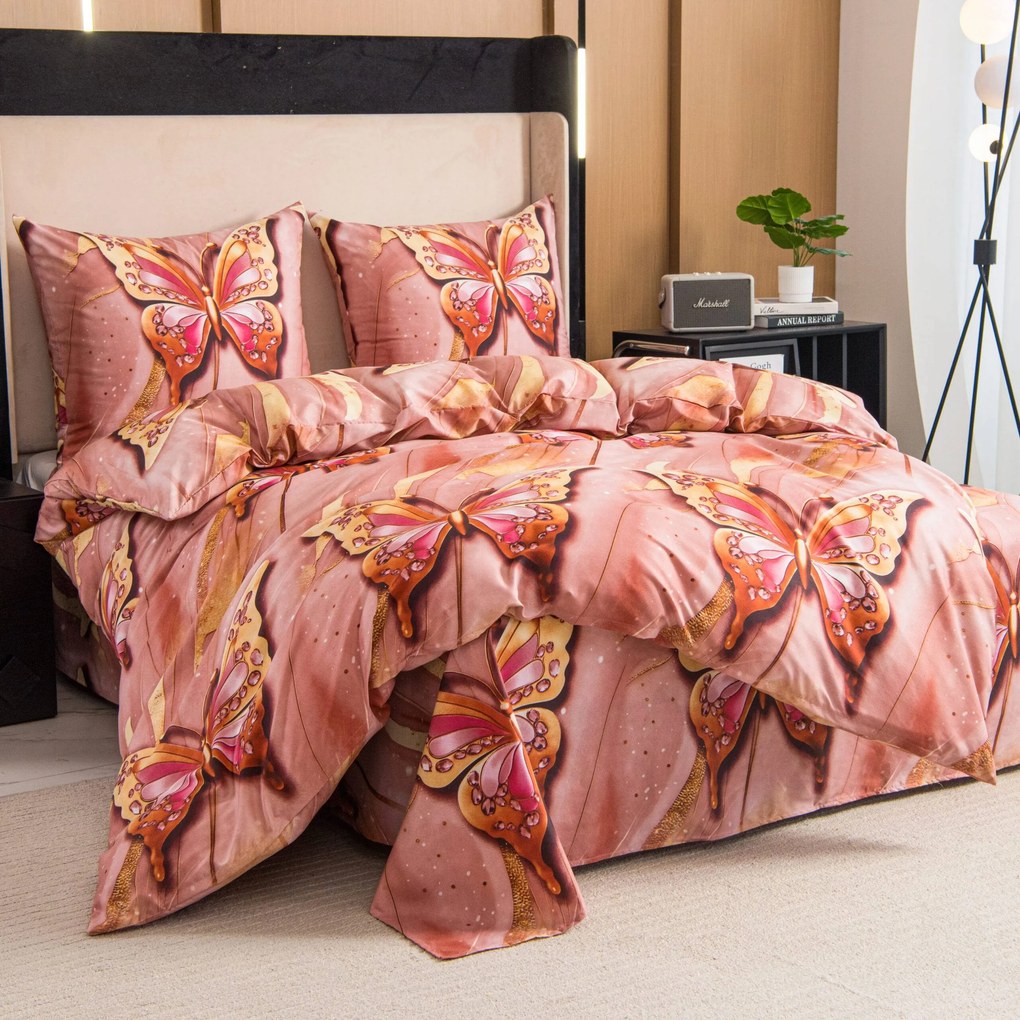 PrzytulneMieszkanie.pl PrzytulneMieszkanie.pl Pościel z mikrofibry MONARELLE różowa Rozmiar pościeli: 70 x 80 cm | 140 x 200 cm