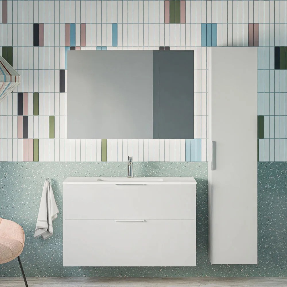 Zestaw mebli łazienkowych TIM 100 cm z umywalką