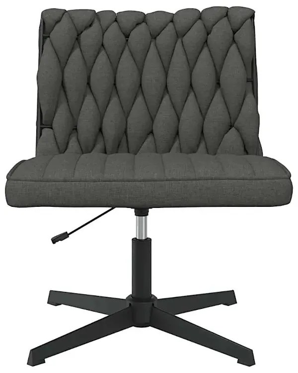 Fotel do biurka glamour ciemnoszary N5-P14