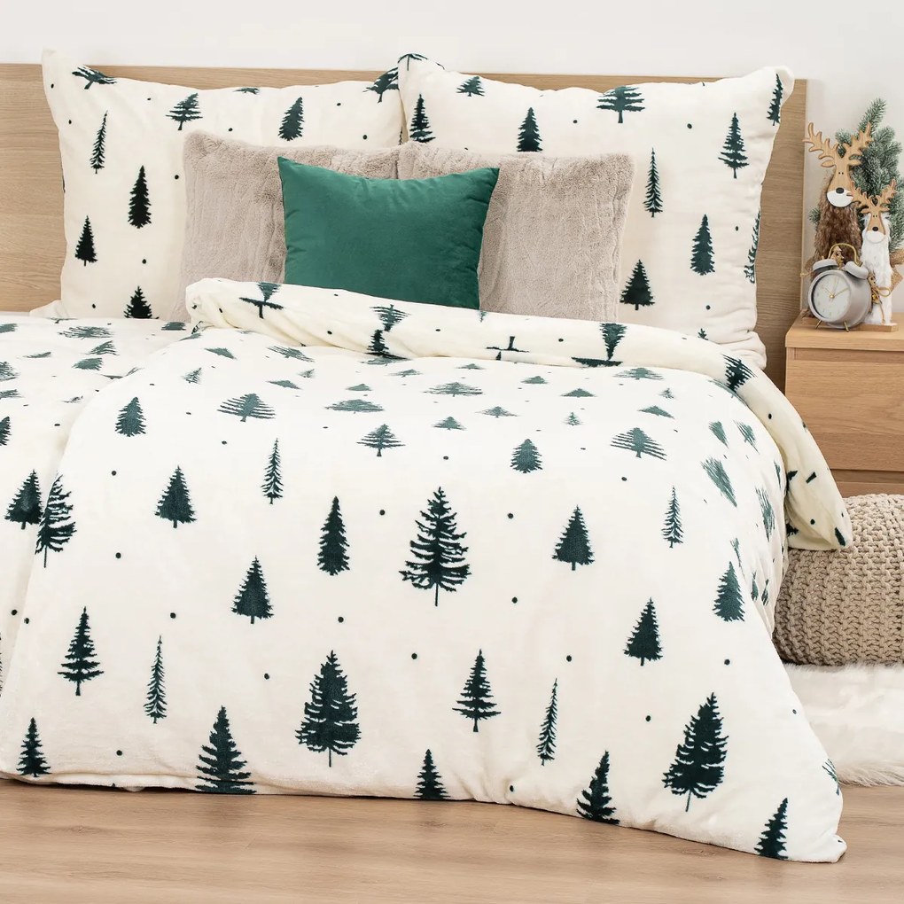 4Home Pościel mikroflanela Serene Forest, 140 x 220 cm, 70 x 90 cm