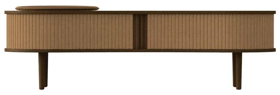 Brązowa szafka pod TV w dekorze dębu 140x40x46 cm Audacious – UMAGE