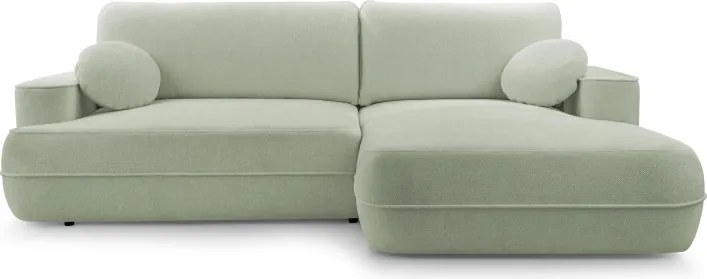 Narożnik FUEGO wolnostojący układ L strona Prawa z funkcją spania w tkaninie Bubble 13