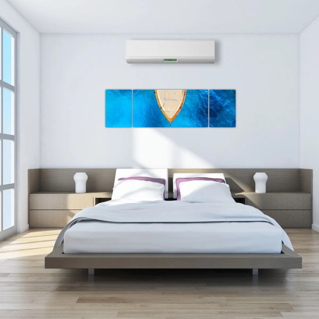 Obraz - Letnia łódź (170x50 cm)
