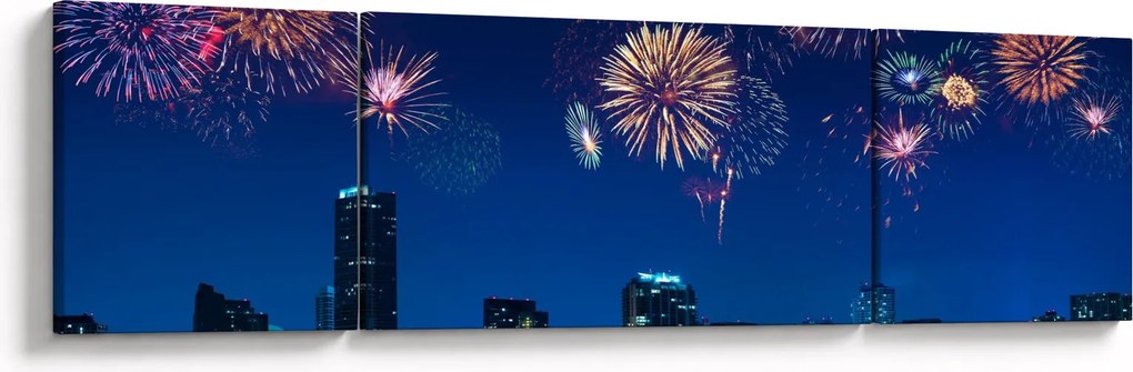 Obraz - Fajerwerki w Miami (170x50 cm)