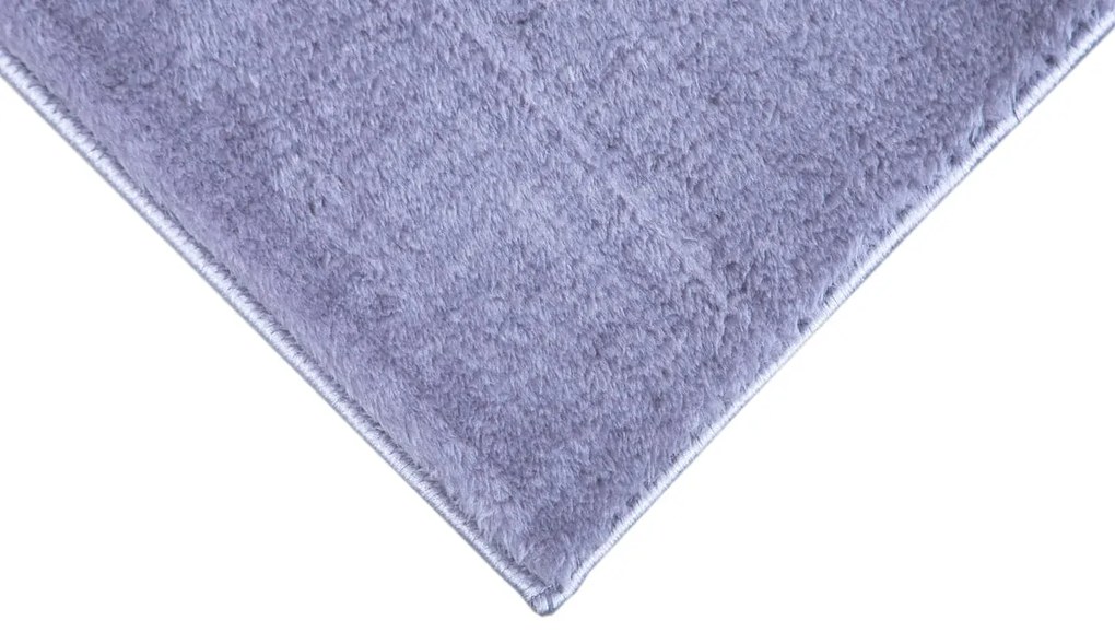 Dywan pluszowy Catwalk srebrny 60 cm x 100 cm