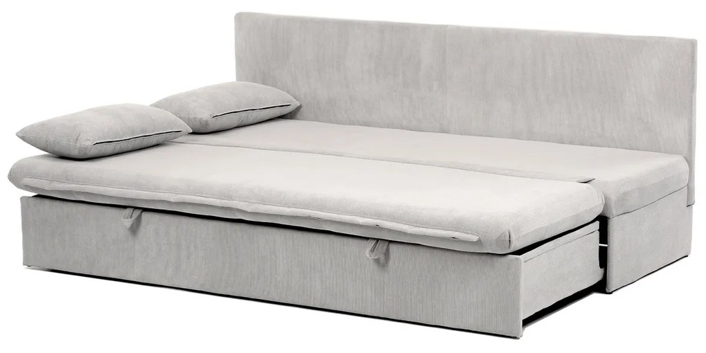 Rozkładana sofa trzyosobowa ASB-4740 BGE2,manżestrowa, beżowa