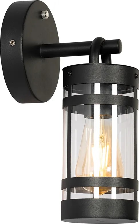 Lampa ścienna zewnętrzna czarna IP44 z czujnikiem zmierzchu - Ruben