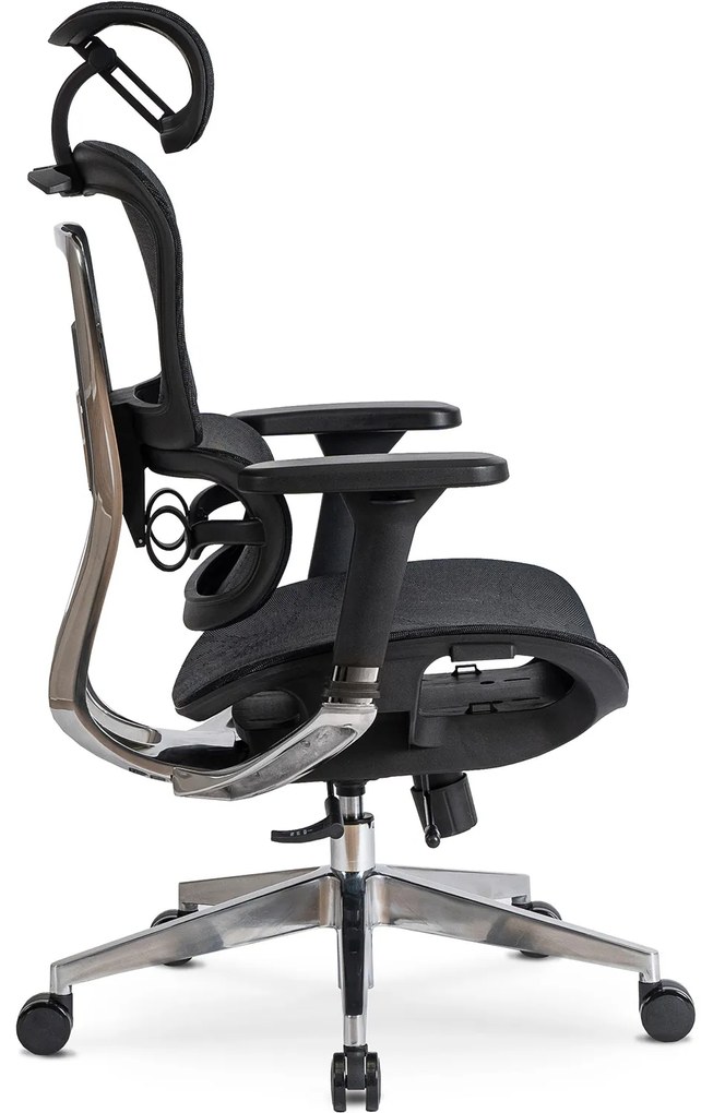 Fotel Biurowy Ergonomiczny Obrotowy NINO Czarny Nowoczesny