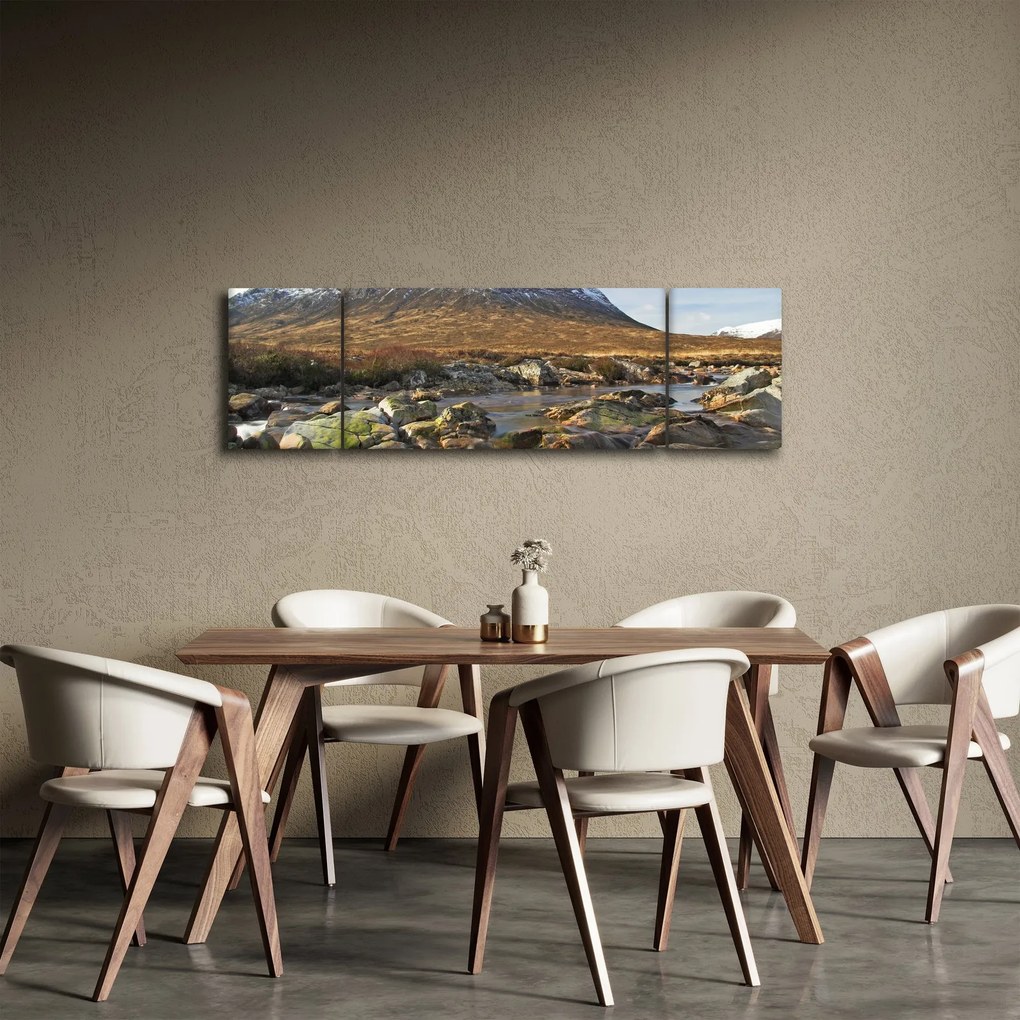 Obraz - Góra z rzeką (170x50 cm)