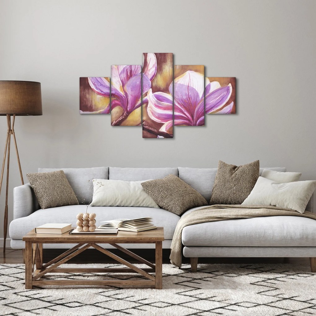 Obraz - Kwiaty magnolii (125x70 cm)