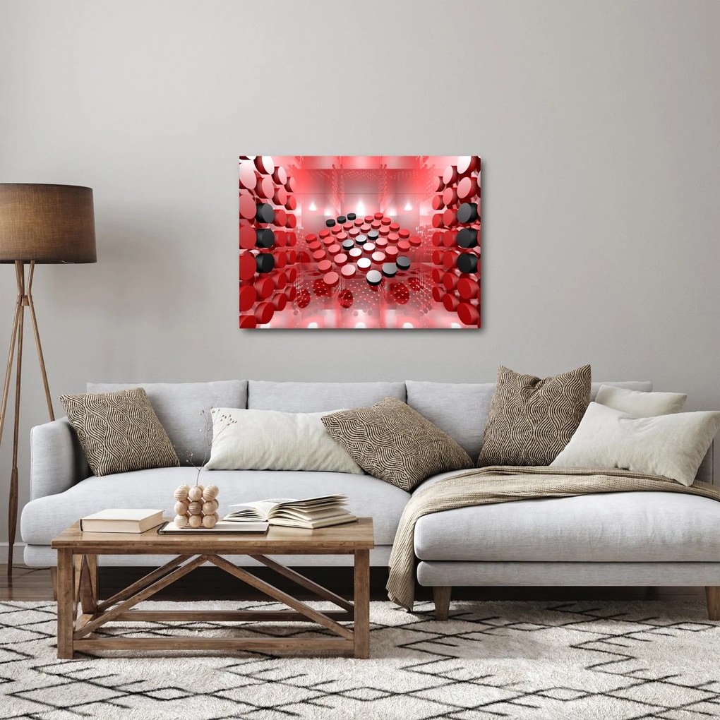 Obraz abstrakcji przycisku (70x50 cm)