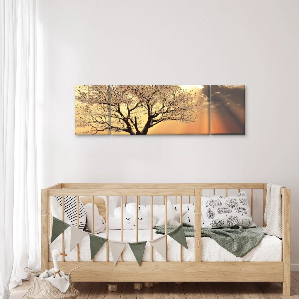 Obraz drzewa na łące (170x50 cm)