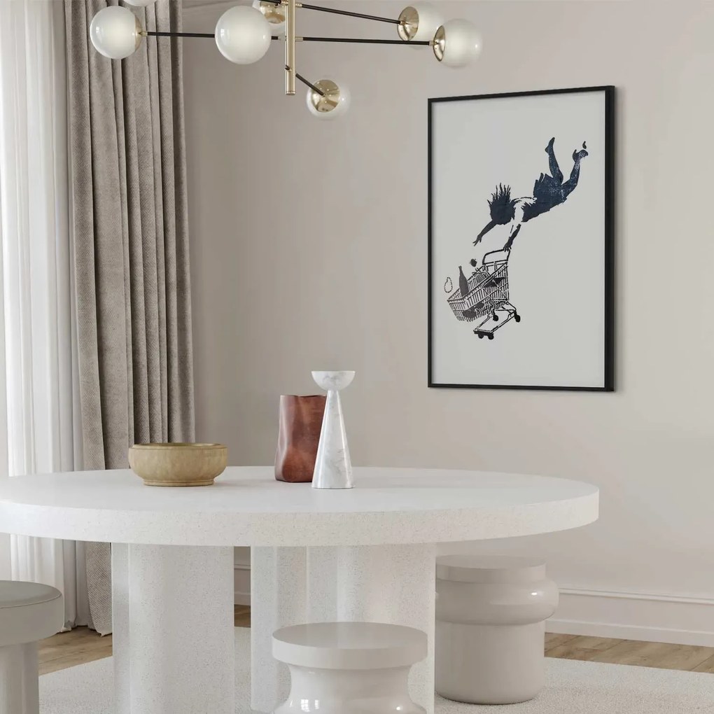 Plakat Szał zakupów 60x90 cm z ramą czarną bez marginesu ARTGEIST B