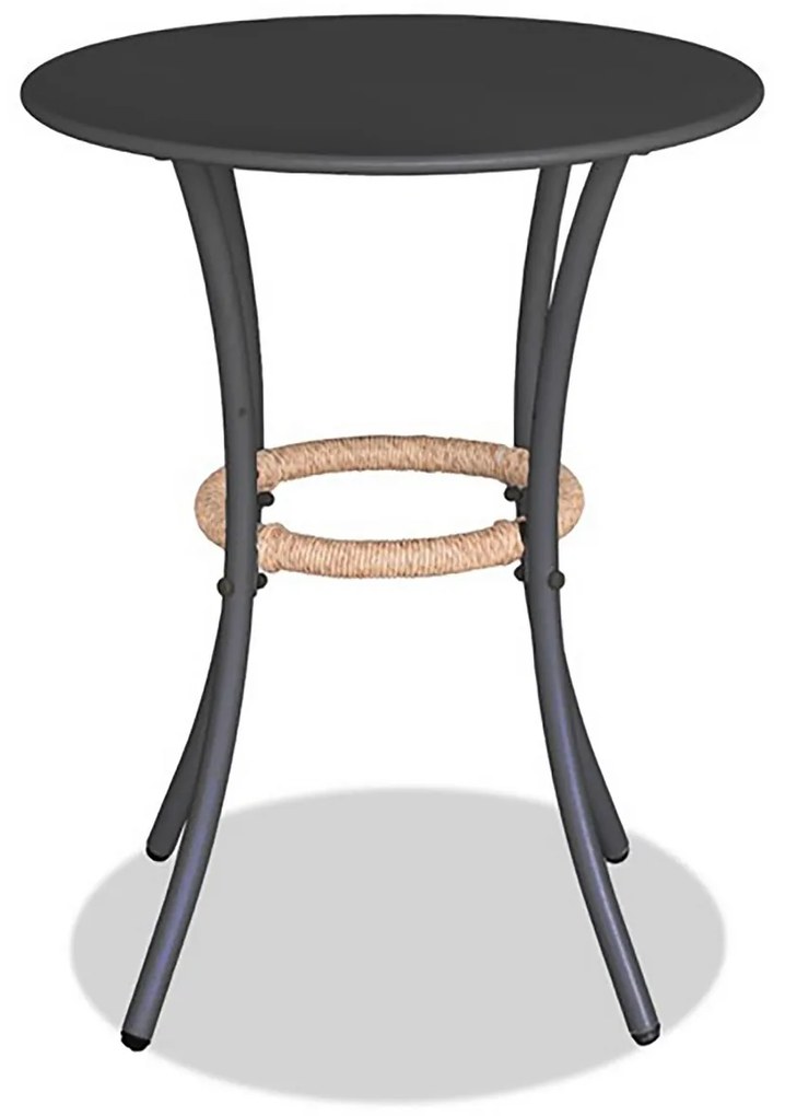 Autronic Zestaw balkonowy 1+2, metal, polirattan, naturalny, AZ-L1103 NAT
