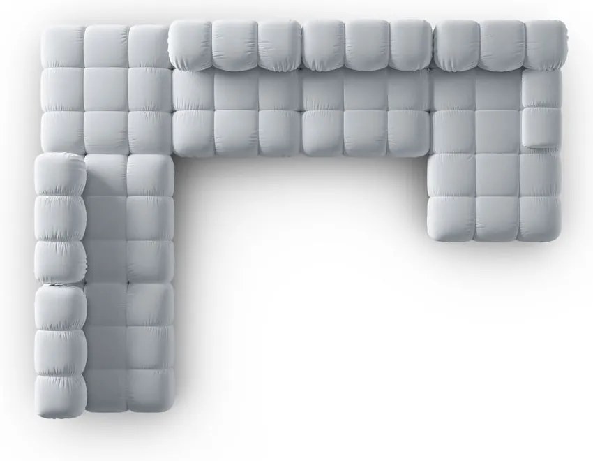 Jasnoniebieska aksamitna sofa 379 cm Bellis – Micadoni Home