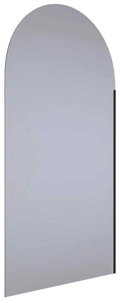 Parawan nawannowy półokrągły MOLIS Oval Grafit szkło grafitowe | Różne rozmiary : Kolor profili kabiny - złoty, Rozmiar - 70x140 cm