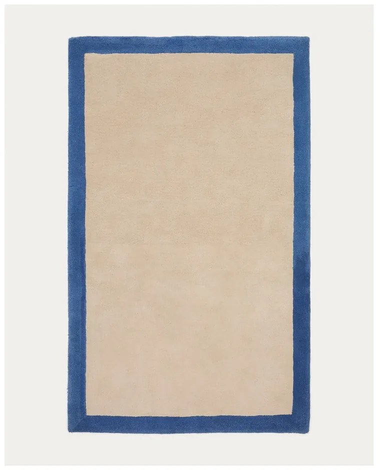 Niebiesko-beżowy bawełniany dywan 90x150 cm Nalim – Kave Home